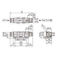 日本ピスコ 真空用フィルタ VFU1ー33ー25PーNH 1セット(4個)（直送品）