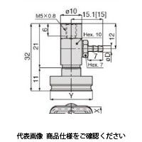 日本ピスコ 真空パッド VPMB8x20ESー4B 1セット(5個)（直送品）