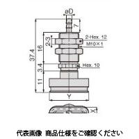 日本ピスコ 真空パッド VPMA4x20ESー6B 1セット(5個)（直送品）