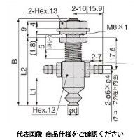 日本ピスコ 真空パッド VPHDW8ー5LBNEー6B 1セット(4個)（直送品）