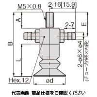 日本ピスコ 真空パッド VPHEW20LBUー6B 1セット(5個)（直送品）