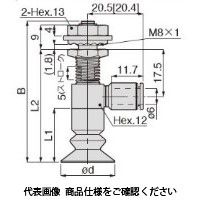 日本ピスコ 真空パッド VPHD20ー5LBEPー6J 1セット(5個)（直送品）