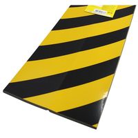 イノアックコーポレーション セーフティクッション 200mm×910mm×8mm 黄/黒 TAC-009 1セット(4本)（直送品）