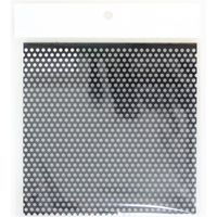 久宝金属製作所 アルミカラーパンチング 黒 150mm×150mm×0.5mm P6609 1セット(8枚)（直送品）