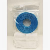 三友産業 PPバンド+ストッパー 青 10m×15mm HR-2231 1セット(10巻)（直送品）