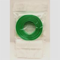 三友産業 PPバンド+ストッパー 緑 10m×15mm HR-2233 1セット(10巻)（直送品）