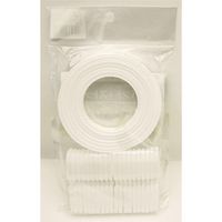 三友産業 PPバンド+ストッパー 白 10m×15mm HR-2237 1セット(10巻)（直送品）