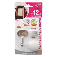 日軽産業 コートフック・ダブル ニッケルメッキ MJ-021W 1セット(8セット)（直送品）