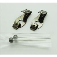 山口安製作所 額用金具 真鍮エックスフック ブロンズ 31mm×13mm 2個入 Y-7001-3 1セット(20個:2個×10セット)（直送品）