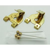 山口安製作所 額用金具 真鍮エックスフック 真鍮ミガキ 36mm×24mm 2個入 Y-7002-1 1セット(16個:2個×8セット)（直送品）