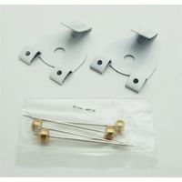 山口安製作所 額用金具 鉄カラーエックスフック 白 34mm×25mm 2個入 Y-7008-1 1セット(24個:2個×12セット)（直送品）