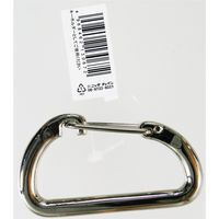 ニッサチェイン スプリングスナップ 高さ76mm ニッケル No.117 1セット(6個)（直送品）