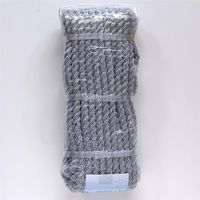 三友産業 カラートラックロープ 黒 Φ12mm×20M HR-2999 1セット(2巻)（直送品）