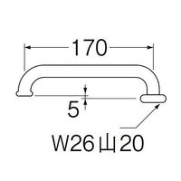 SANEI 横形パイプ PA20Jー60Xー16 1セット(4個)（直送品）