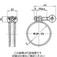 SANEI ステンワイヤバンド PD211ー13 1セット(16個:2個×8パック)（直送品）
