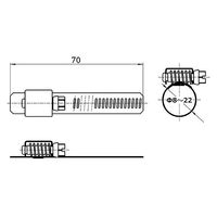 SANEI ステンホースバンド PD10ー4S 1セット(16個:2個×8パック)（直送品）