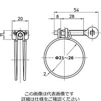 SANEI 蝶ネジワイヤバンド PD21ー16 1セット(28個:2個×14パック)（直送品）