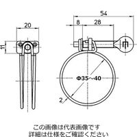 SANEI 蝶ネジワイヤバンド PD21ー30 1セット(28個:2個×14パック)（直送品）