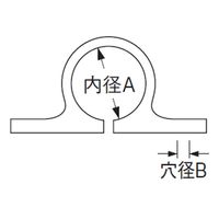 SANEI PCサドルバンド PR68ー25A 1セット(28個:2個×14個)（直送品）