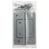 和気産業 フラッシュ丁番 BHー452 76MM シルバー BH-452 1セット(20個:2個×10セット)（直送品）