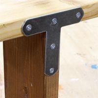 和気産業 ユニクロームT字型隅金 75×72mm BKー018 1セット(38個)（直送品）