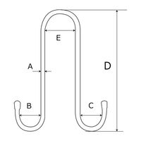 和気産業 Wカン クロームメッキ BKー914 6mmx200mm BK-914 1セット(8個)（直送品）