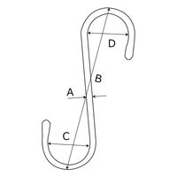 和気産業 Sカン ステンレス(2個入り) BKー916 4×75 BK-916 1セット(20個:2個×10袋)（直送品）