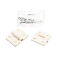 和気産業 PCストップ丁番 20mm 白 ifー094 1セット(16個:2個×8セット)（直送品）