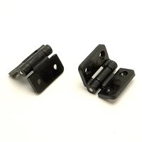 和気産業 PCストップ丁番 20mm 黒 ifー095 1セット(16個:2個×8セット)（直送品）