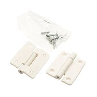 和気産業 PCストップ丁番 30mm 白 ifー097 1セット(16個:2個×8セット)（直送品）