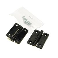 和気産業 PCストップ丁番 30mm 黒 ifー098 1セット(16個:2個×8セット)（直送品）