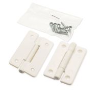 和気産業 PCストップ丁番 40mm 白 ifー100 1セット(12個:2個×6セット)（直送品）