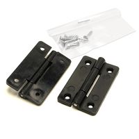 和気産業 PCストップ丁番 40mm 黒 ifー101 1セット(12個:2個×6セット)（直送品）