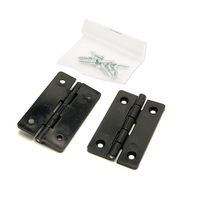 和気産業 PCストップ丁番 50mm 黒 ifー104 1セット(12個:2個×6セット)（直送品）