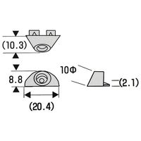和気産業 背板止め ナチュラル ifー002 if-002 1セット(64個:4個×16セット)（直送品）