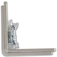 コンテック カラー化粧アングル BKー099 75×75 白 BK-099 1セット(8個:2個×4セット)（直送品）