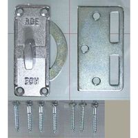 和気産業 内締錠 シルバー VA-177 1セット(4個)（直送品）