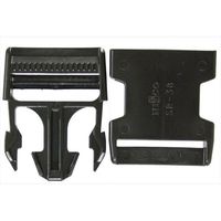 和気産業 樹脂バックル Rー332 黒 38mm R-332 1セット(10個)（直送品）