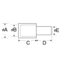 和気産業 ゴム付差込ダボ Φ5mm 4個入り ML-686 1セット(32個:4個×8セット)（直送品）