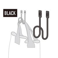 和気産業 Kabette(カベッテ) J型フック 黒 KA-F02 1セット(8個)（直送品）