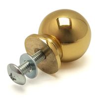 和気産業 真鍮つまみ ゴールド 22mm×26mm×18mm IK-256 1セット(6個)（直送品）