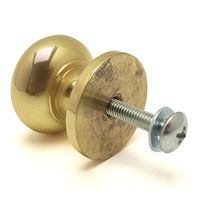 和気産業 真鍮つまみ ゴールド 25mm×25mm×25mm IK-258 1セット(6個)（直送品）