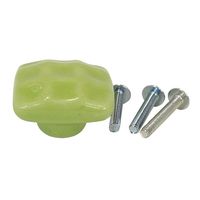 和気産業 セラミックつまみ ライトグリーン 35mm×23mm×20mm IK-151 1セット(10個)（直送品）