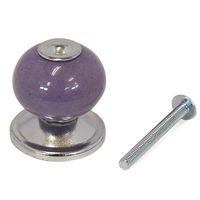 和気産業 セラミックつまみ パープル 28mm×34mm×19mm IK-158 1セット(12個)（直送品）