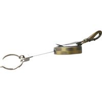 和気産業 キーリール スチール+アンティックブラスメッキ 本体φ43×11mm IB-135 1セット(4個)（直送品）