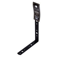 和気産業 ツヤ消し黒 L型金具 100×100mm WAP-322 1セット(8個)（直送品）