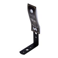 和気産業 ツヤ消し黒 L型金具 50×50mm WAP-321 1セット(10個)（直送品）