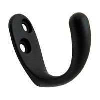 和気産業 バラ カラーコート掛 黒 BK-360 1セット(22個)（直送品）