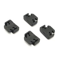 和気産業 フィット棚支柱用エンドキャップ 黒 幅10mm 4個入 WLS-122 1セット(48個:4個×12袋)（直送品）