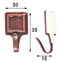 和気産業 角型 粘着フック 白 5個 KYH305 1セット(70個:5個×14セット)（直送品）